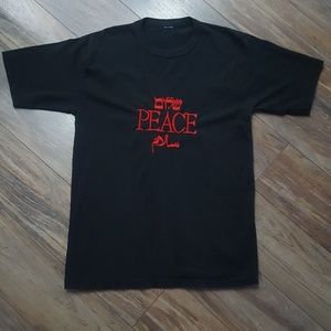 90s Hebrew Peace Shirt Sz L NWOT
